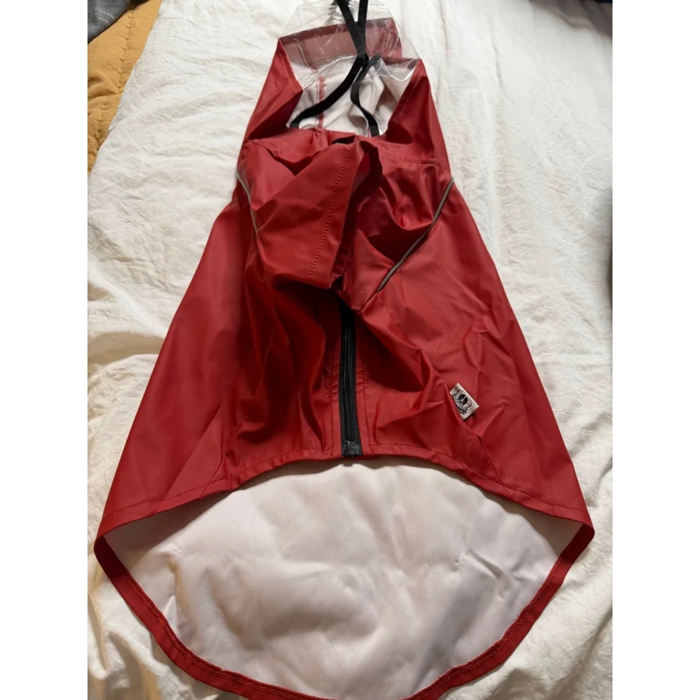 NEW Dog Raincoat Waterproof Hood Dog Raincoat Reflective XL